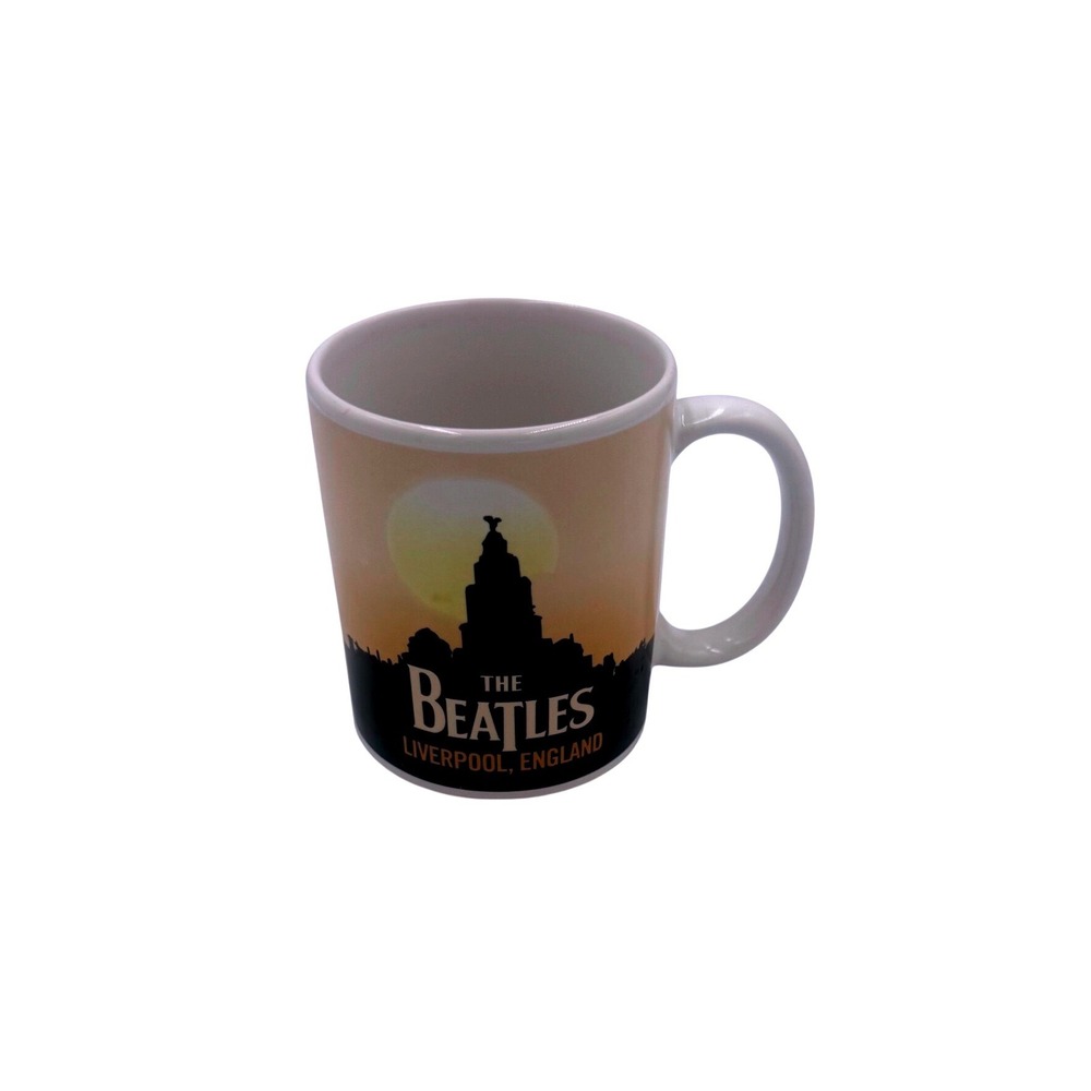 The Beatles Coffee Mug Liverpool England Royal Liver Building Sunset Rock 2009